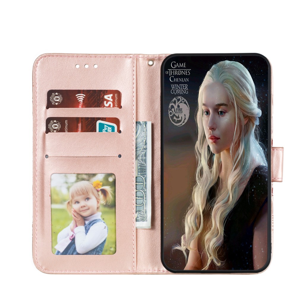  Xiaomi Mi 10 / 10 Pro - Mandala Plånboksfodral - Roséguld
