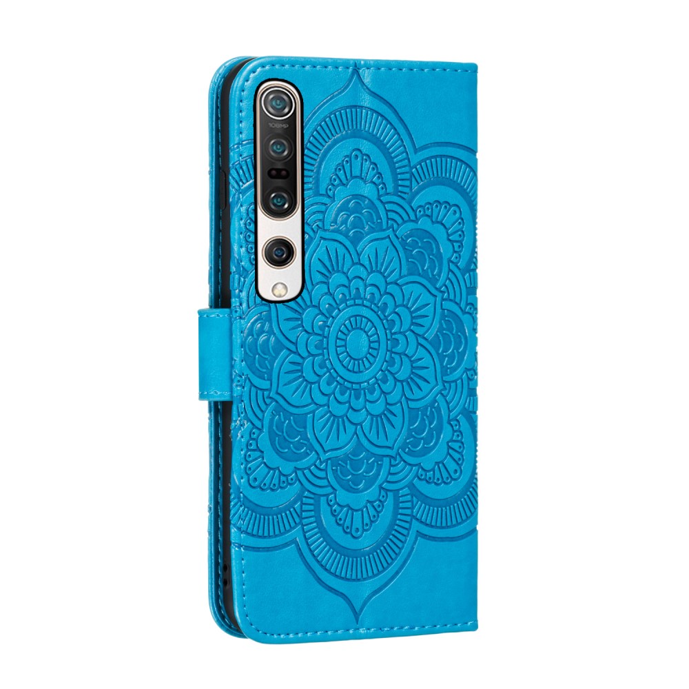  Xiaomi Mi 10 / 10 Pro - Mandala Plånboksfodral - Blå