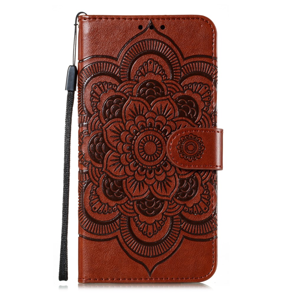  Xiaomi Mi 10 / 10 Pro - Mandala Plånboksfodral - Brun