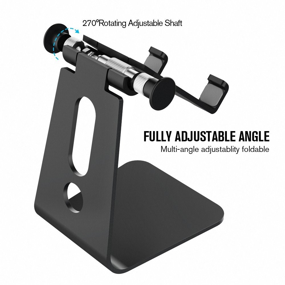  270° Mobilhållare för Skrivbord - Svart