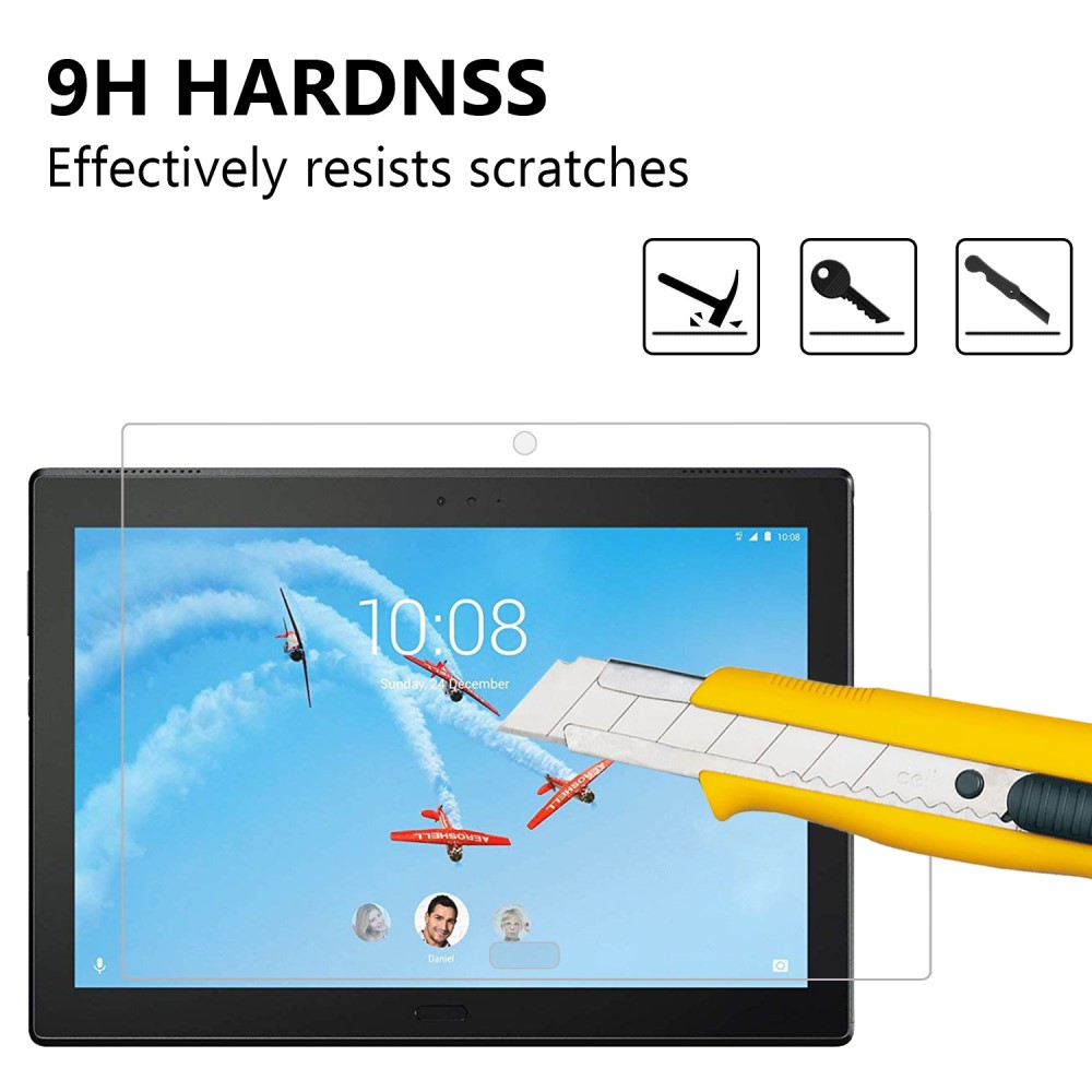  Lenovo Tab P10 - Transparent Skärmskydd I Härdat Glas