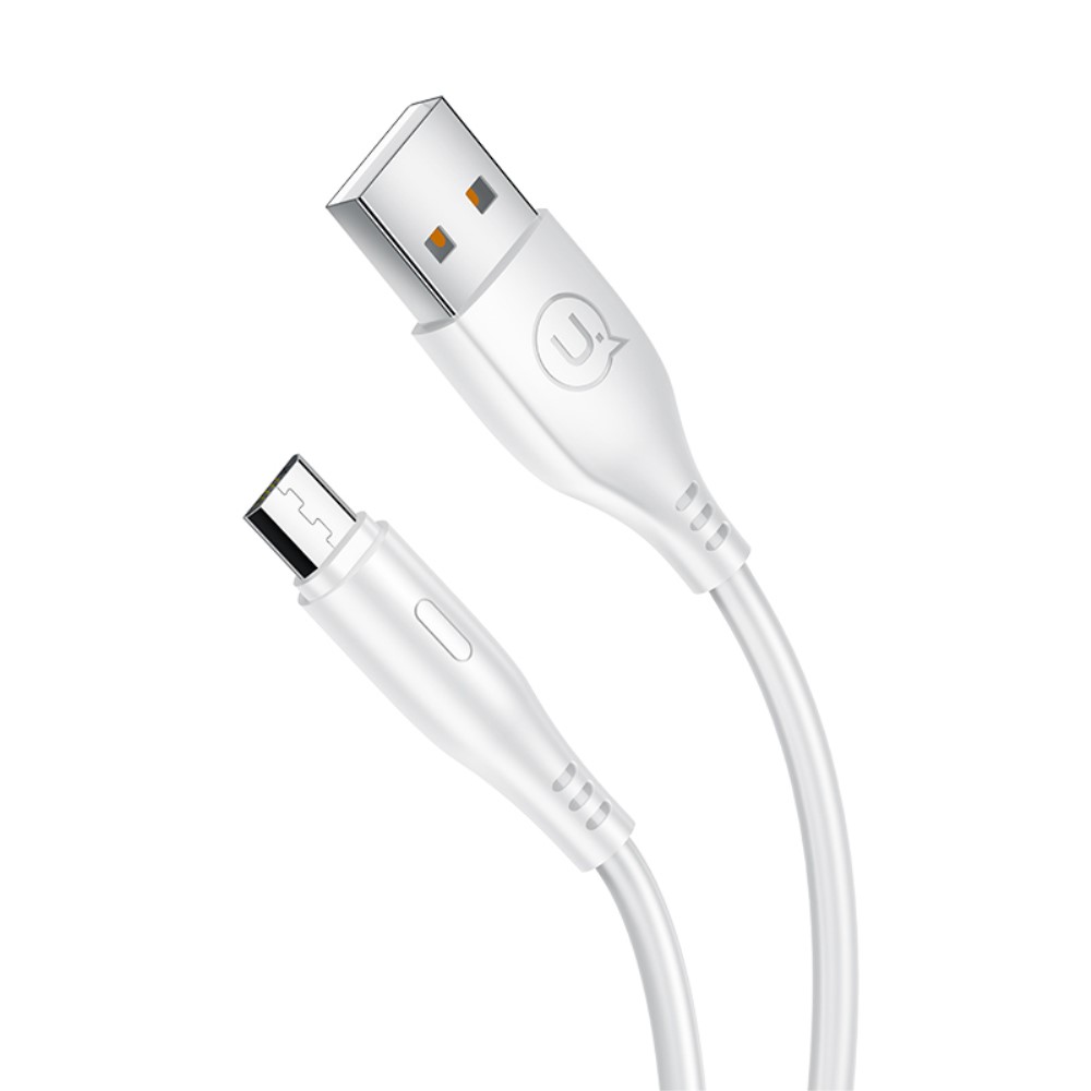 USAMS USAMS 1 Meter MicroUSB Kabel - Vit