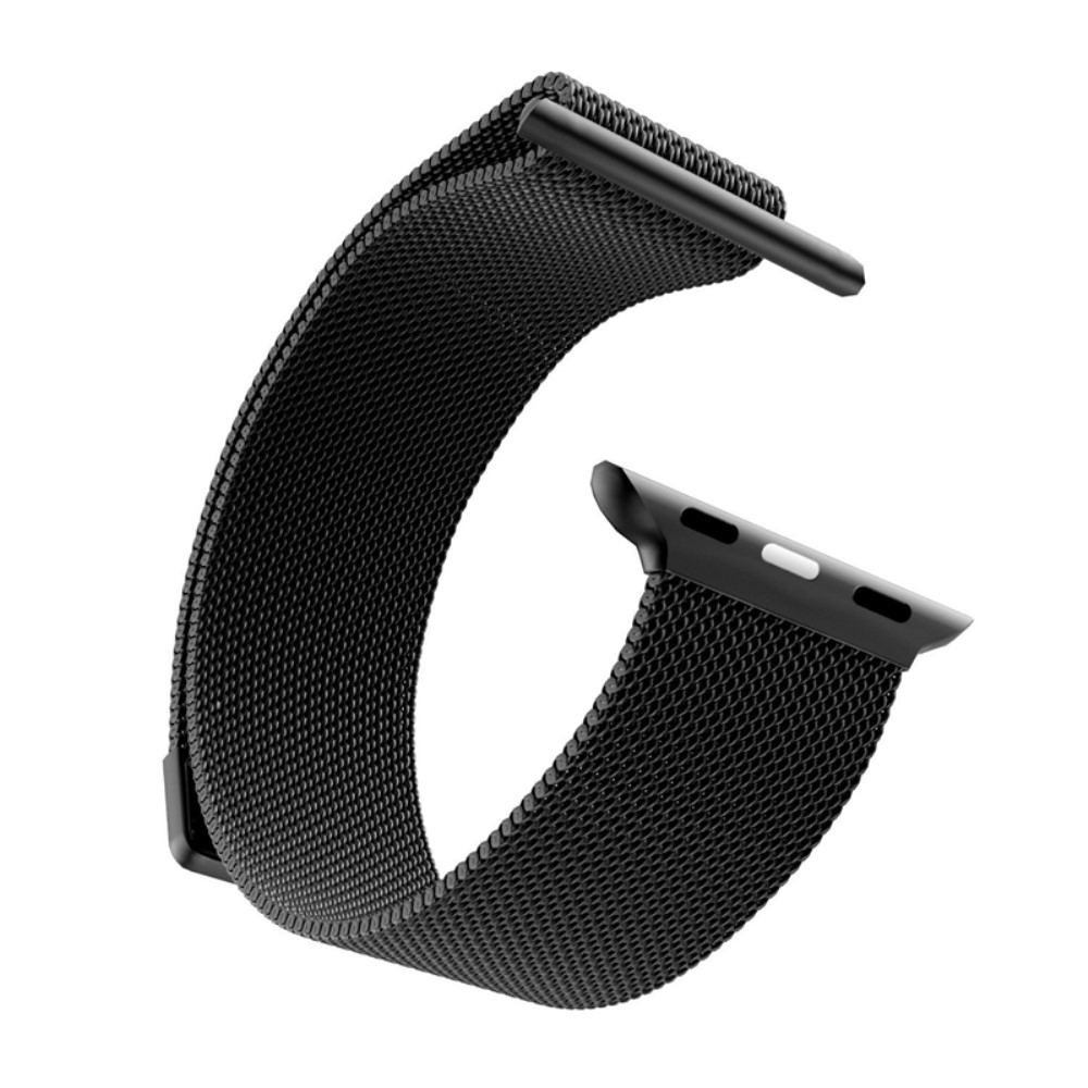  Milanese Loop Metall Armband Apple Watch 42/44/45/46/49 mm Svart