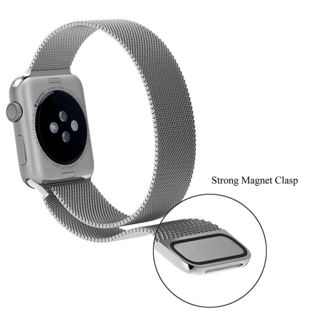  Milanese Loop Metall Armband Apple Watch 42/41/40/38 mm - Silver