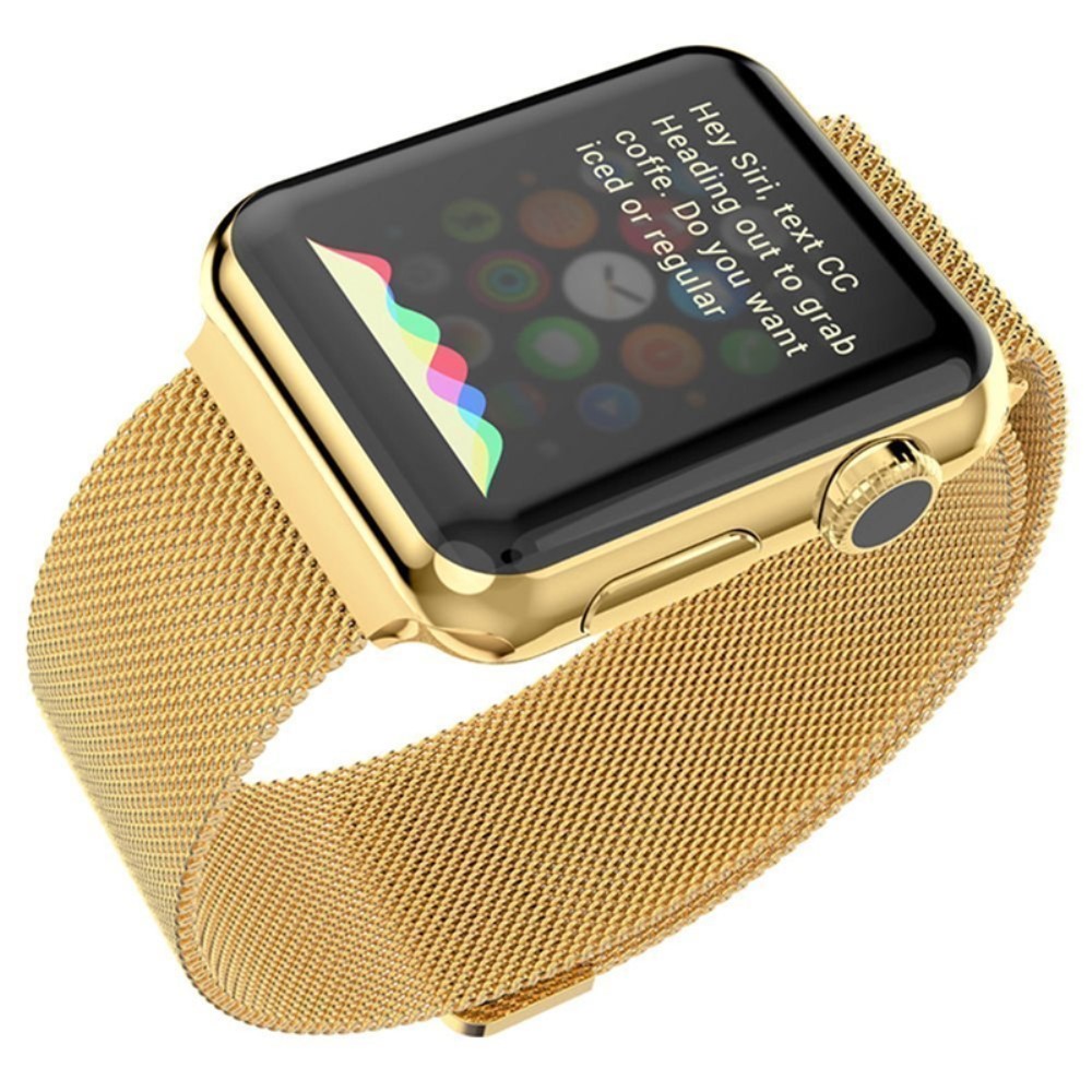  Milanese Loop Metall Armband Apple Watch 42/41/40/38 mm - Guld