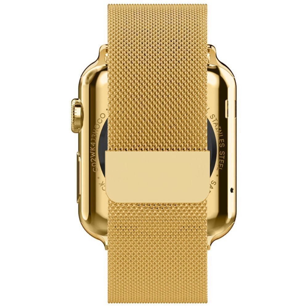  Milanese Loop Metall Armband Apple Watch 42/41/40/38 mm - Guld