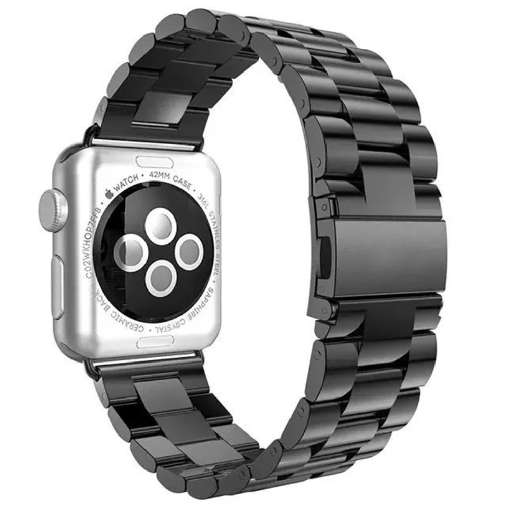  Lyxigt Metallarmband Apple Watch 42/44/45/46/49 mm Svart