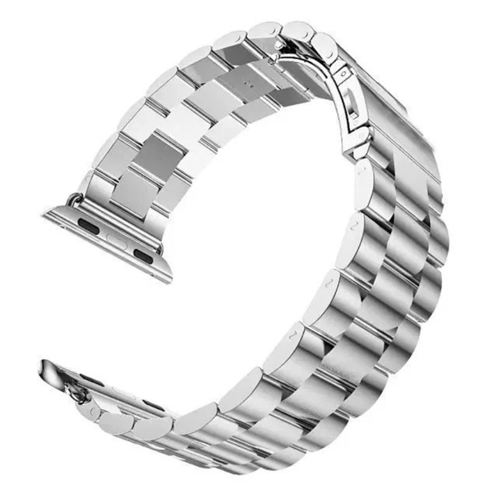  Lyxigt Metallarmband Apple Watch 42/44/45/46/49 mm Silver