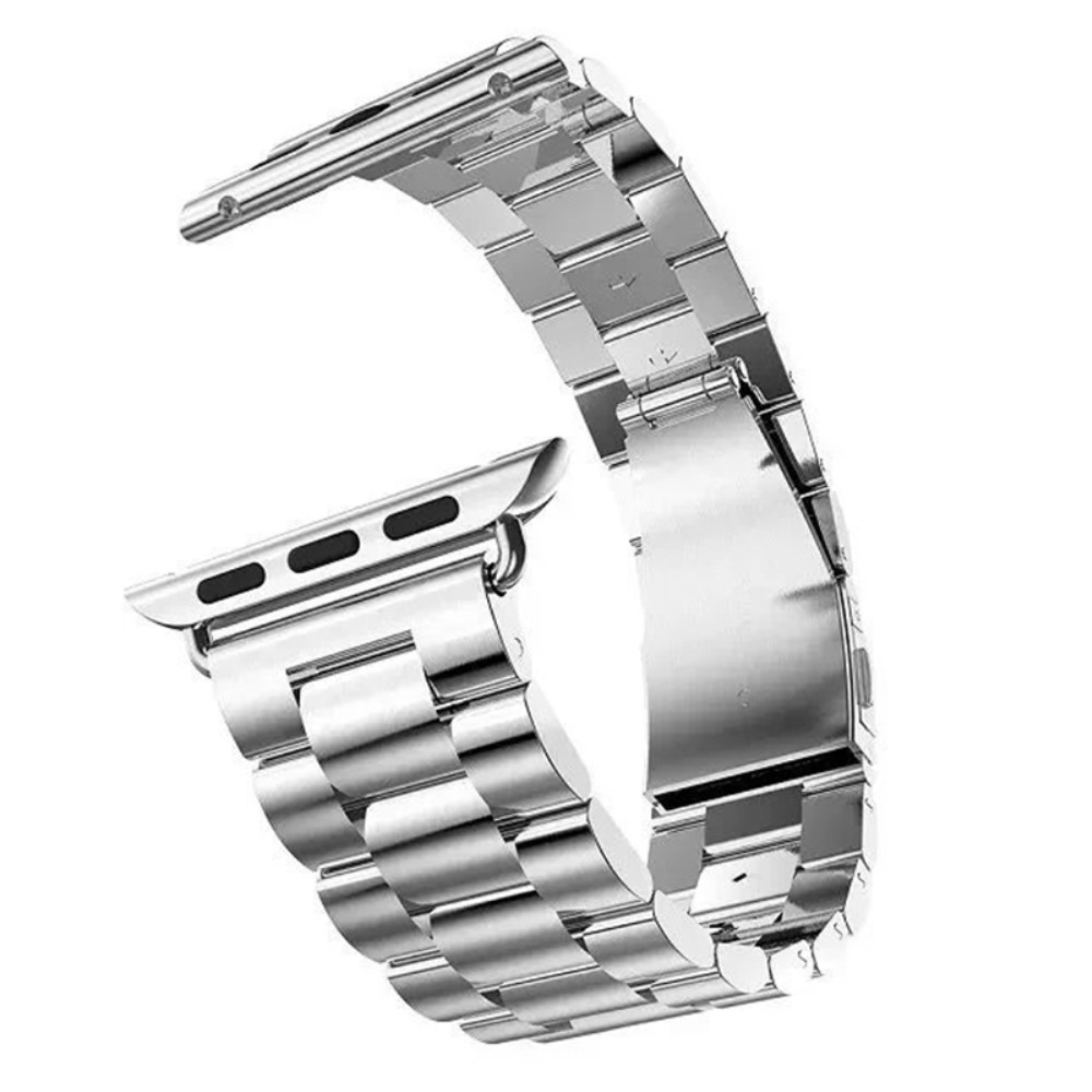  Lyxigt Metallarmband Apple Watch 42/44/45/46/49 mm Silver
