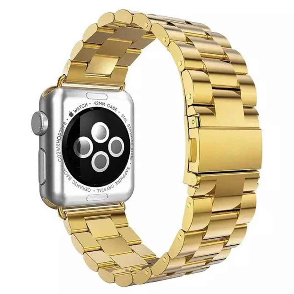  Lyxigt Metallarmband Apple Watch 42/44/45/46/49 mm Guld