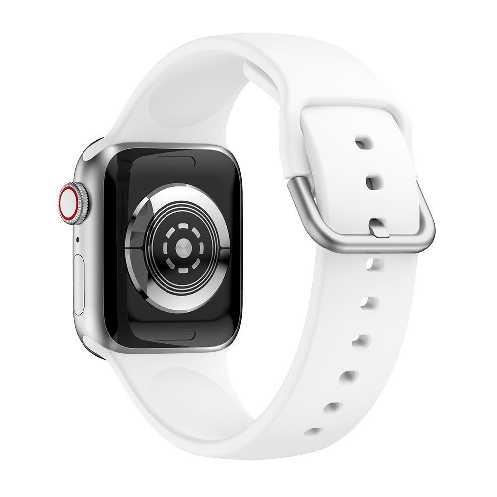  Silikon Armband - Apple Watch 42/41/40/38 mm - Vit