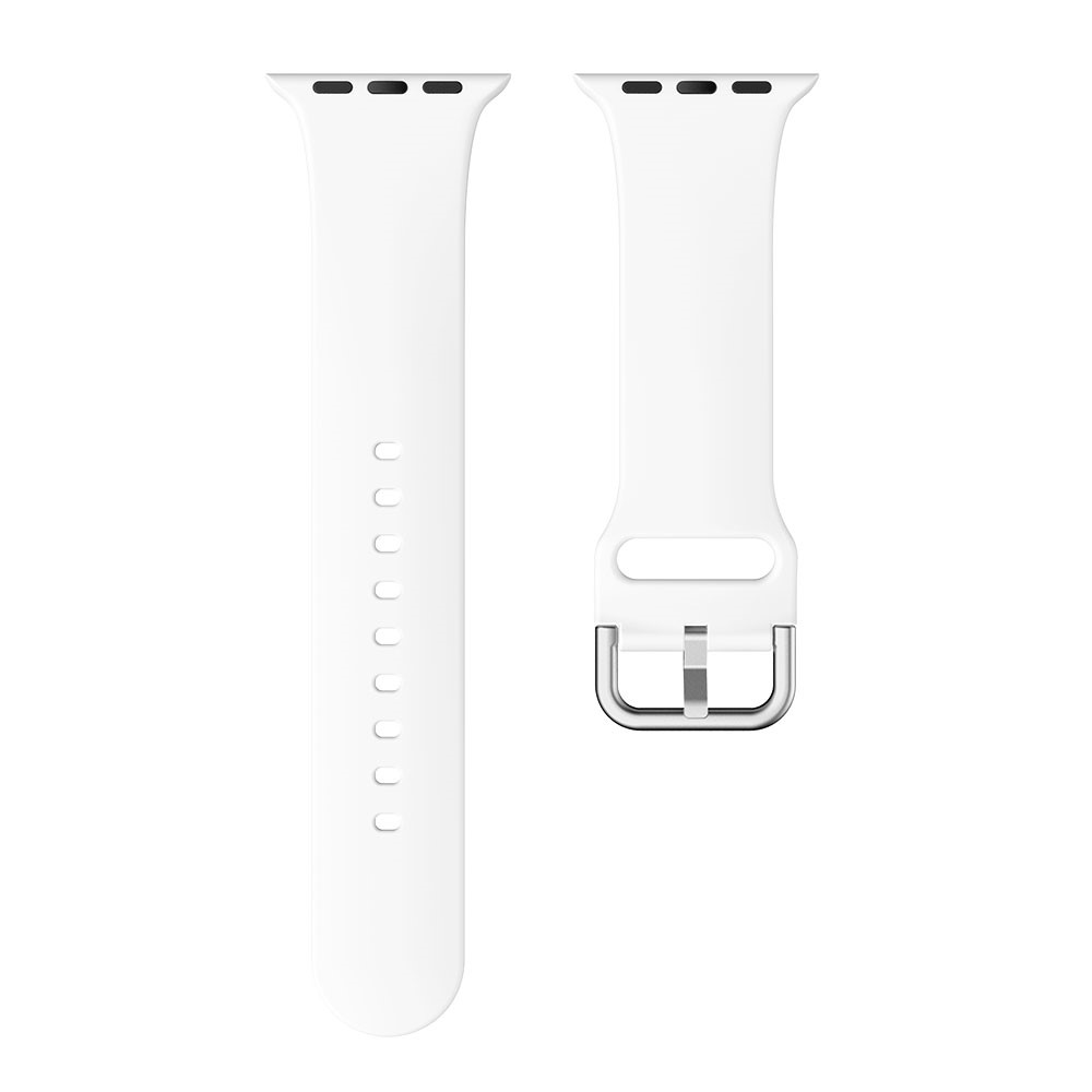  Silikon Armband - Apple Watch 42/41/40/38 mm - Vit