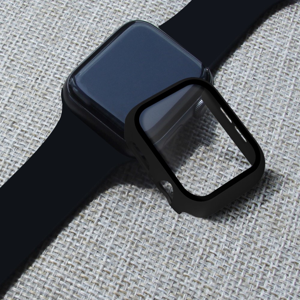  Härdat Glas Skydd Apple Watch 44 mm Svart