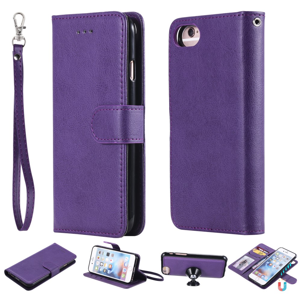  iPhone 6/7/8/SE (2020/2022) - 2in1 Magnet/Plånboksfodral - Lila