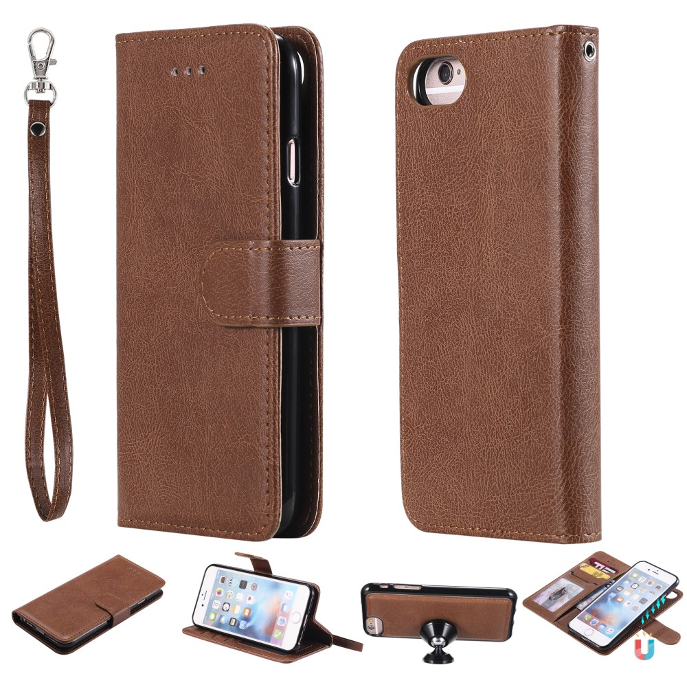  iPhone 6/7/8/SE (2020/2022) - 2in1 Magnet/Plånboksfodral - Brun