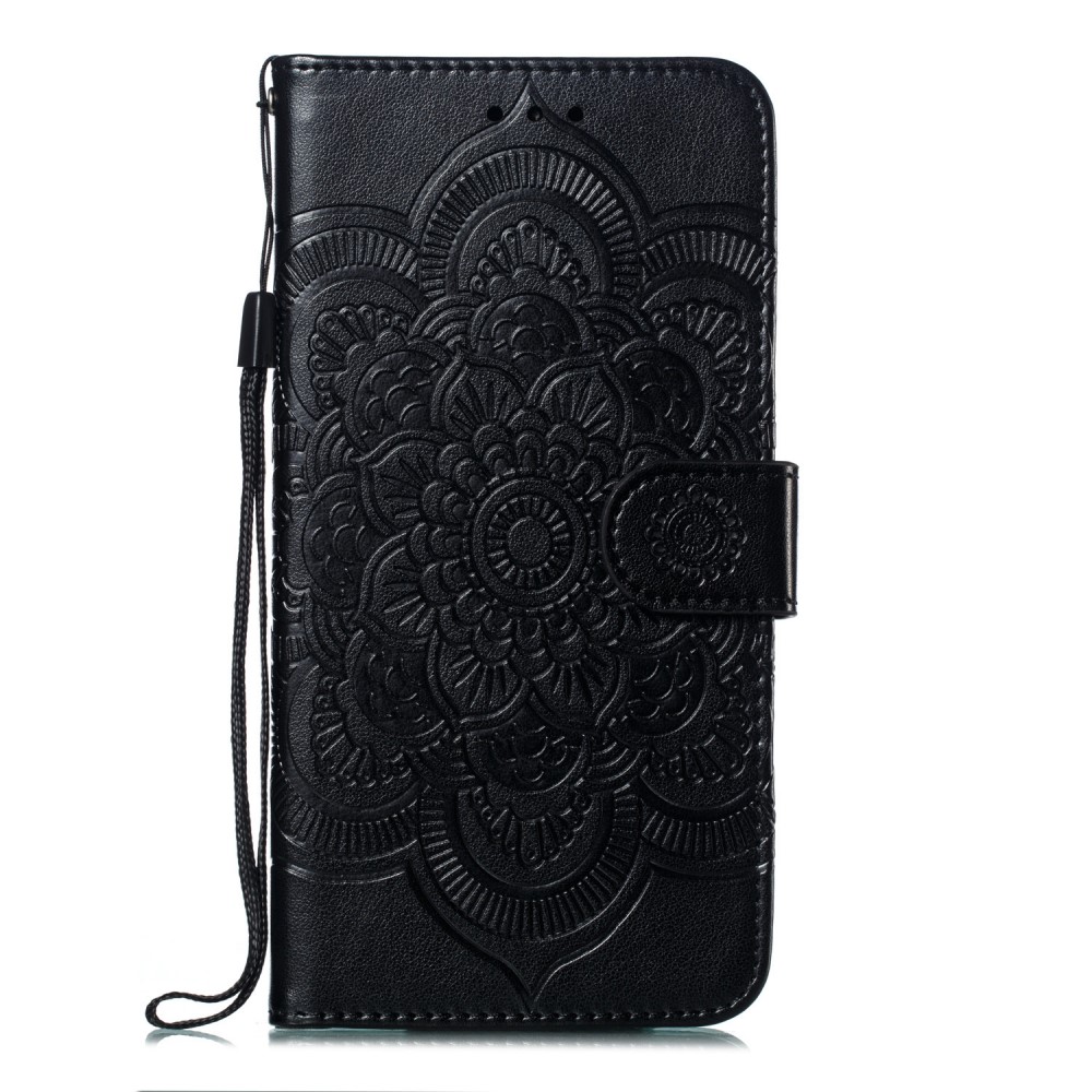  iPhone 7/8/SE (2020/2022) - Mandala Plånboksfodral - Svart