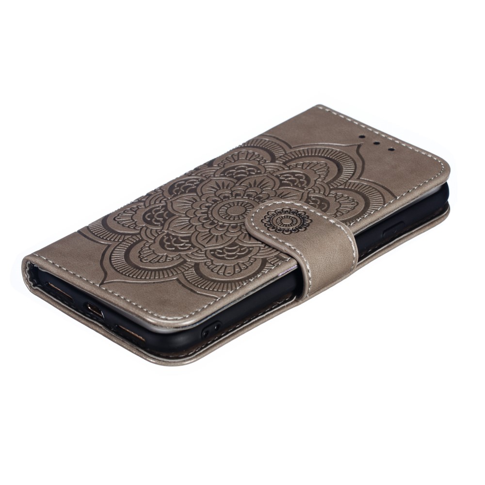  iPhone 7/8/SE (2020/2022) - Mandala Plånboksfodral - Grå