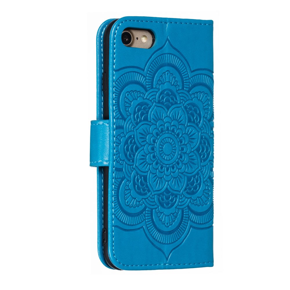  iPhone 7/8/SE (2020/2022) - Mandala Plånboksfodral - Blå