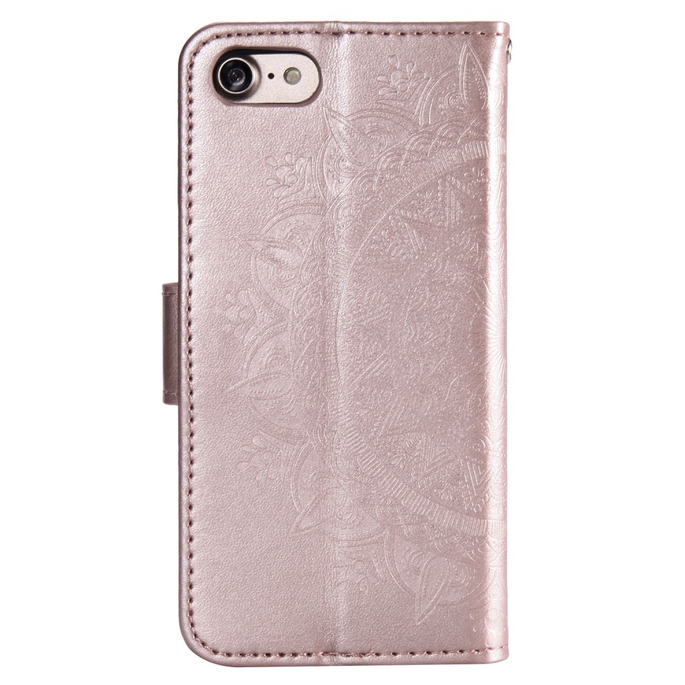  iPhone 7/8/SE (2020/2022) - Mandala Plånboksfodral - Roséguld