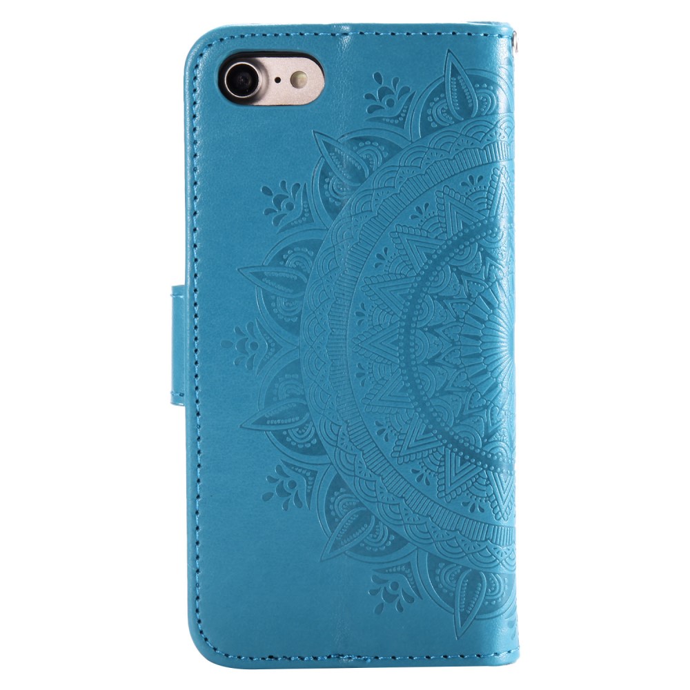  iPhone 7/8/SE (2020/2022) - Mandala Plånboksfodral - Blå