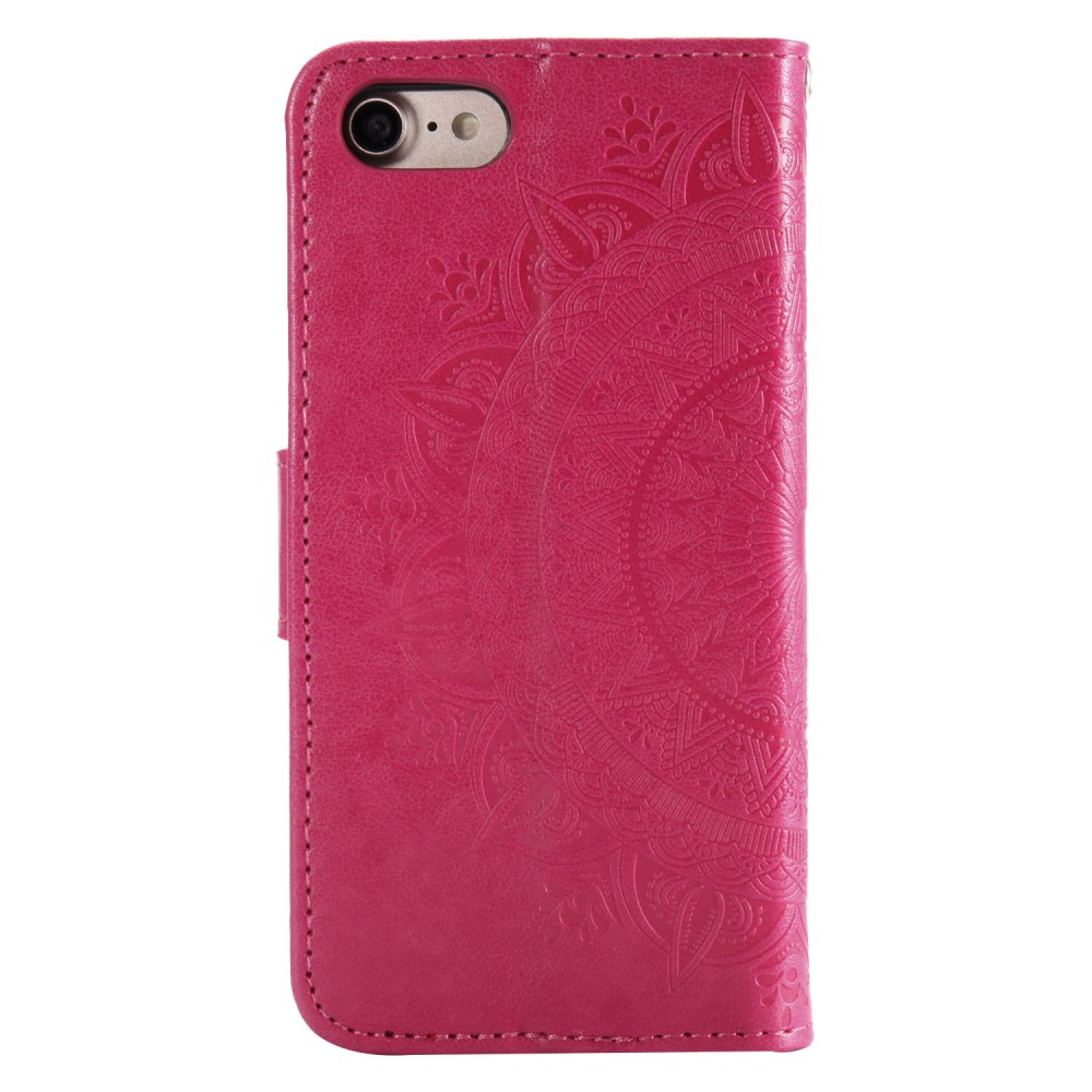  iPhone 7/8/SE (2020/2022) - Mandala Plånboksfodral - Rosa