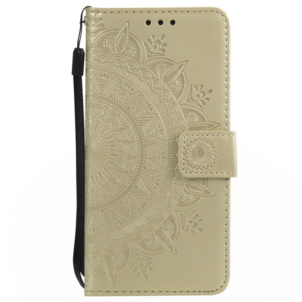  iPhone 7/8/SE (2020/2022) - Mandala Plånboksfodral - Guld