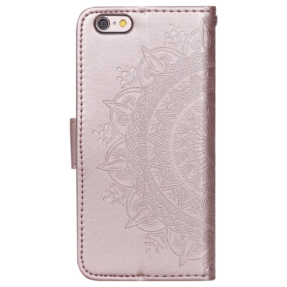  iPhone 7/8 Plus - Mandala Plånboksfodral - Roséguld