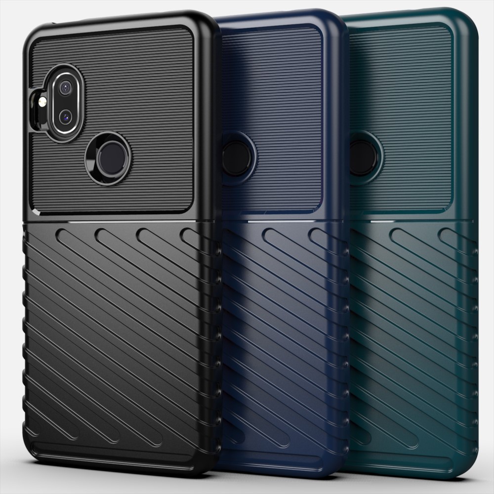  Motorola One Hyper - Twill Textur Skal - Svart