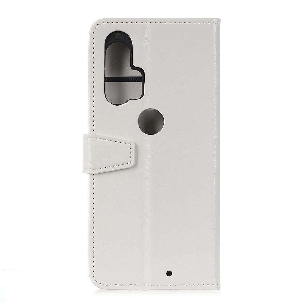  Motorola Edge Plus - Crazy Horse Plånboksfodral - Vit