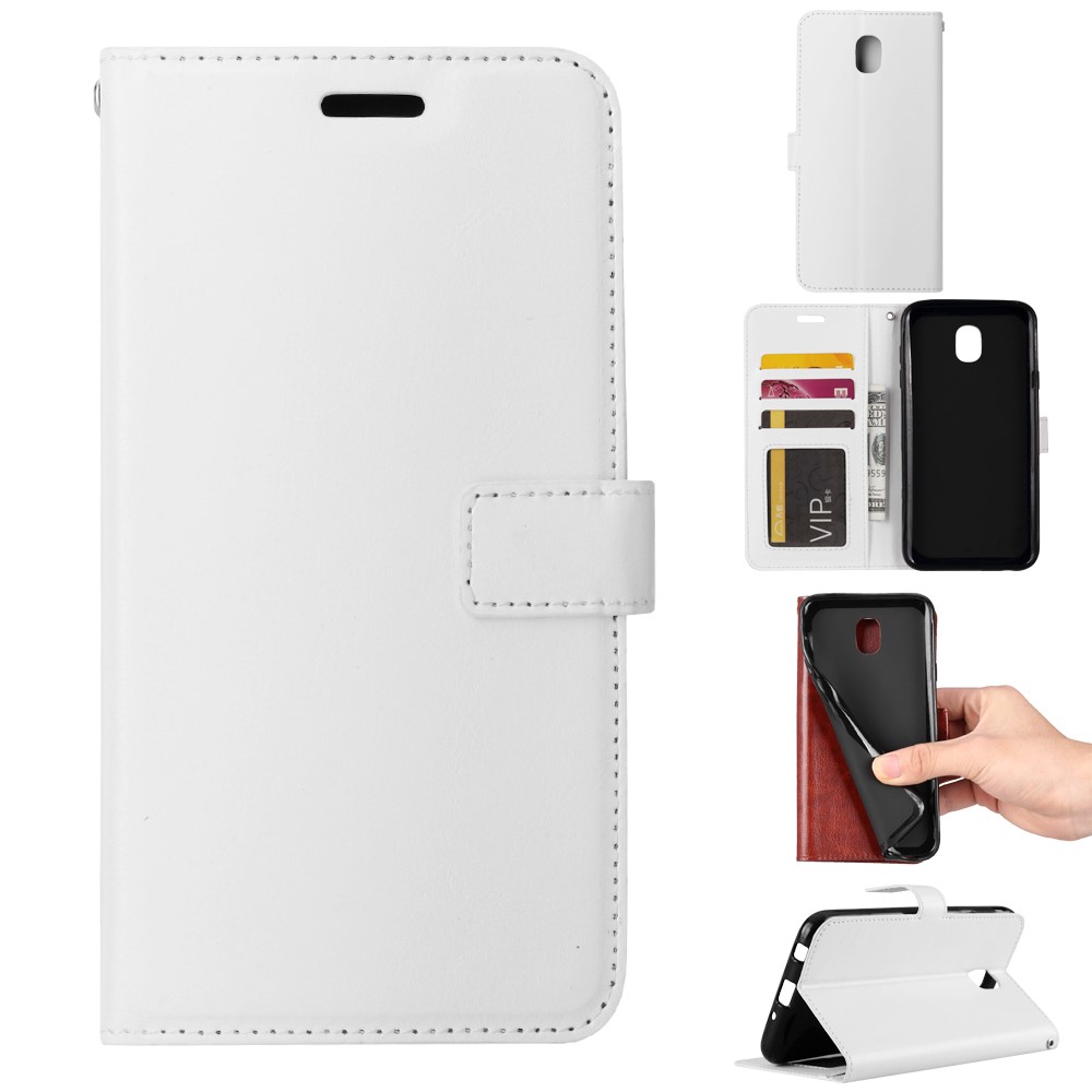  Xiaomi Redmi 8A - Crazy Horse Plånboksfodral - Vit
