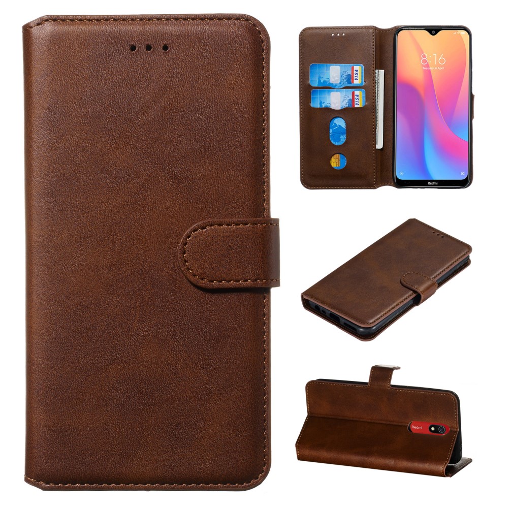  Xiaomi Redmi 8A - Plånboksfodral - Brun