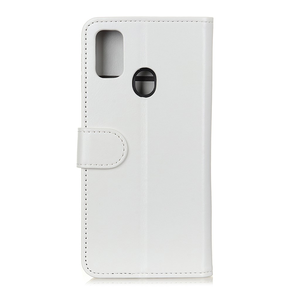  Samsung Galaxy A21s - Crazy Horse Plånboksfodral - Vit