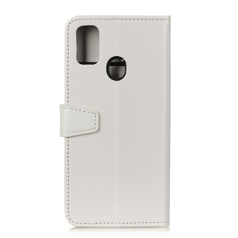  Samsung Galaxy A21s - Crazy Horse Plånboksfodral - Vit