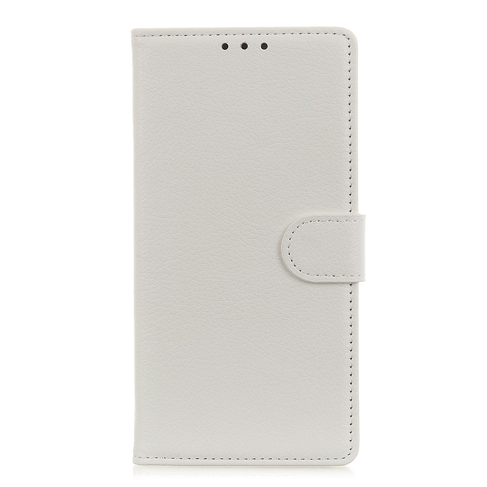  Nokia 5.1 Plus Litchi Plånboksfodral - Vit
