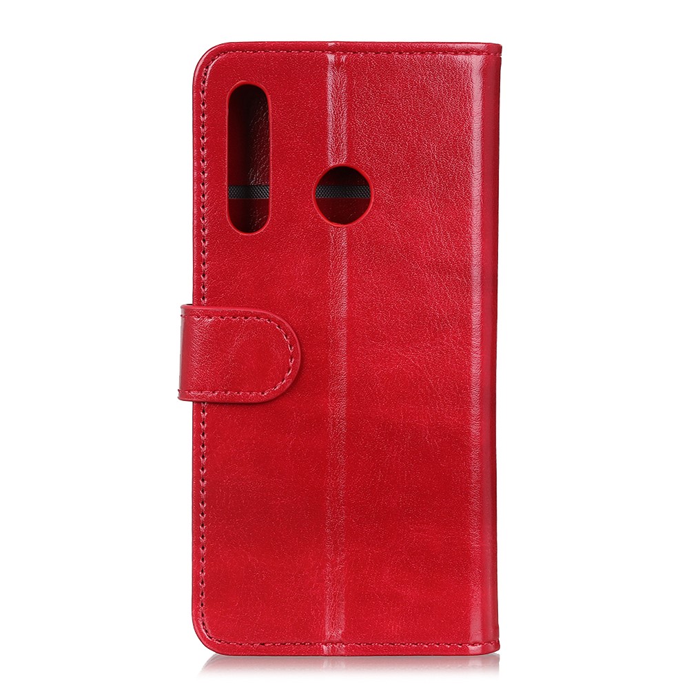  Huawei P40 Lite E - Crazy Horse Plånboksfodral - Röd