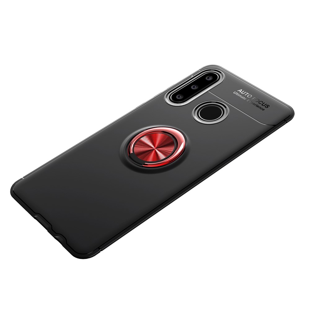  Huawei P40 Lite E - Ring Skal - Svart/Röd