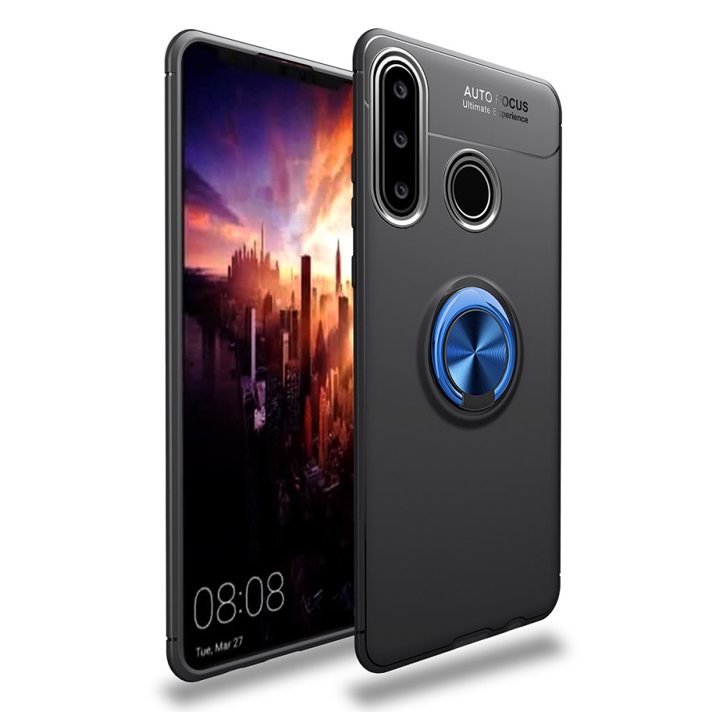  Huawei P40 Lite E - Ring Skal - Svart/Blå