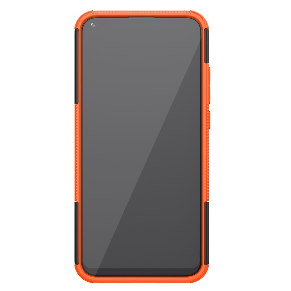  Huawei P40 Lite E - Ultimata Stöttåliga Skalet med Stöd - Orange