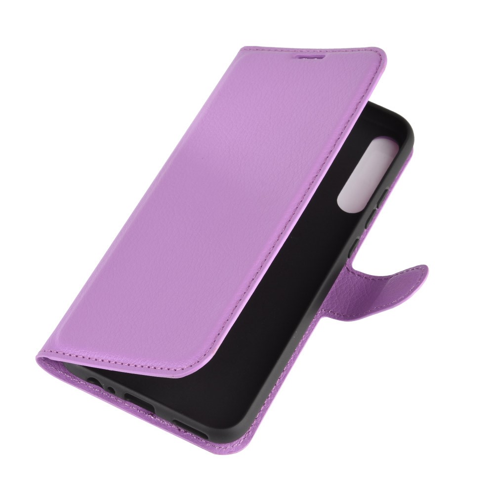  Huawei P40 Lite E - Litchi Plånboksfodral - Lila