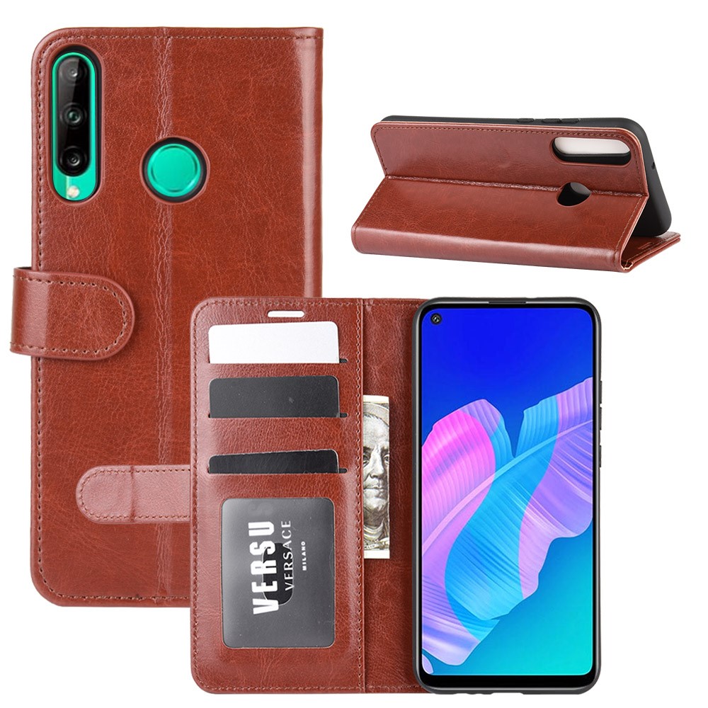  Huawei P40 Lite E - Crazy Horse Plånboksfodral - Brun
