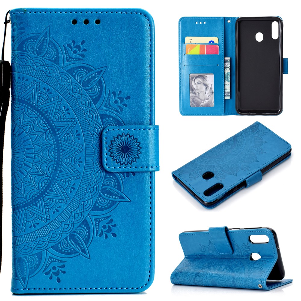  Huawei P40 Lite E - Mandala Plånboksfodral - Blå