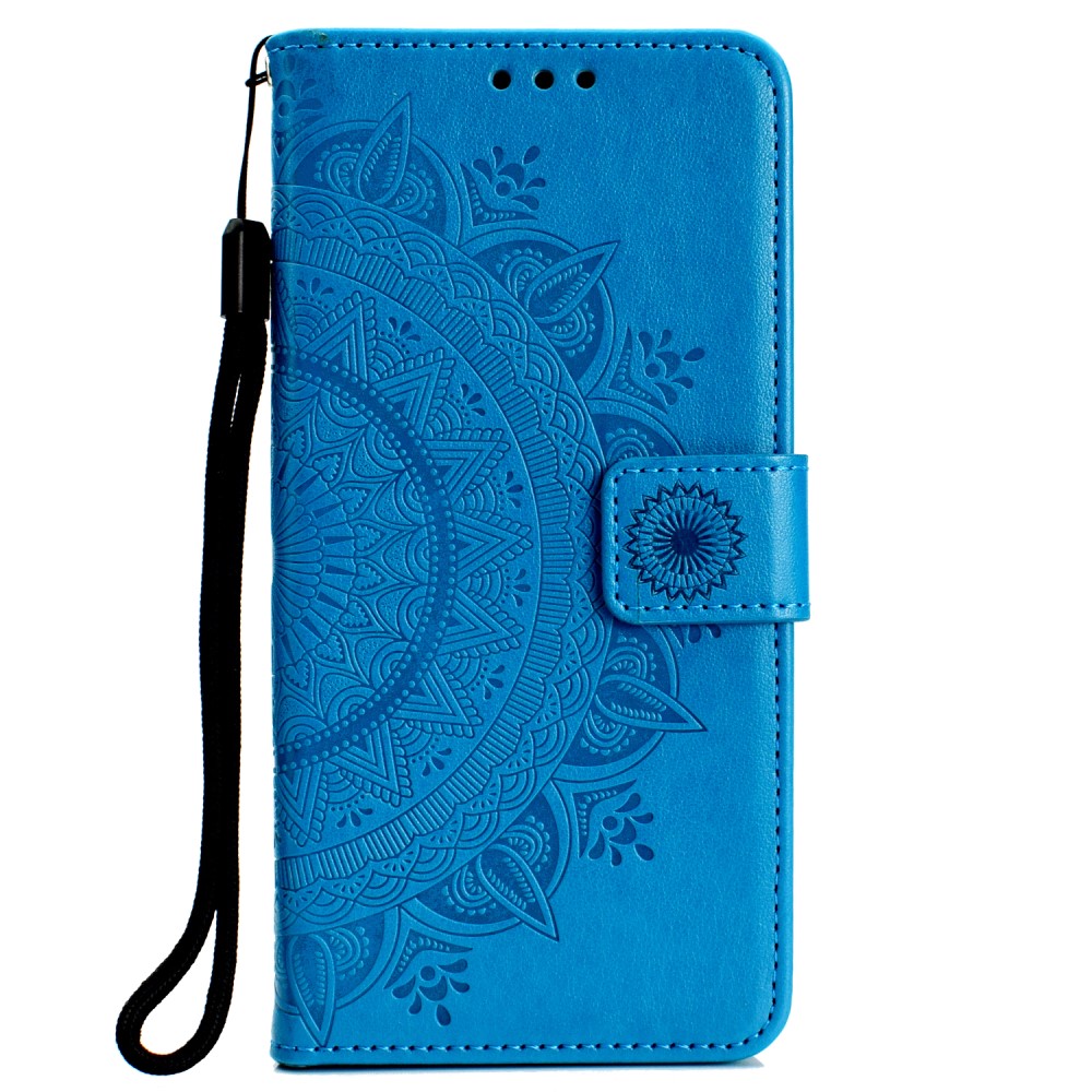  Huawei P40 Lite E - Mandala Plånboksfodral - Blå