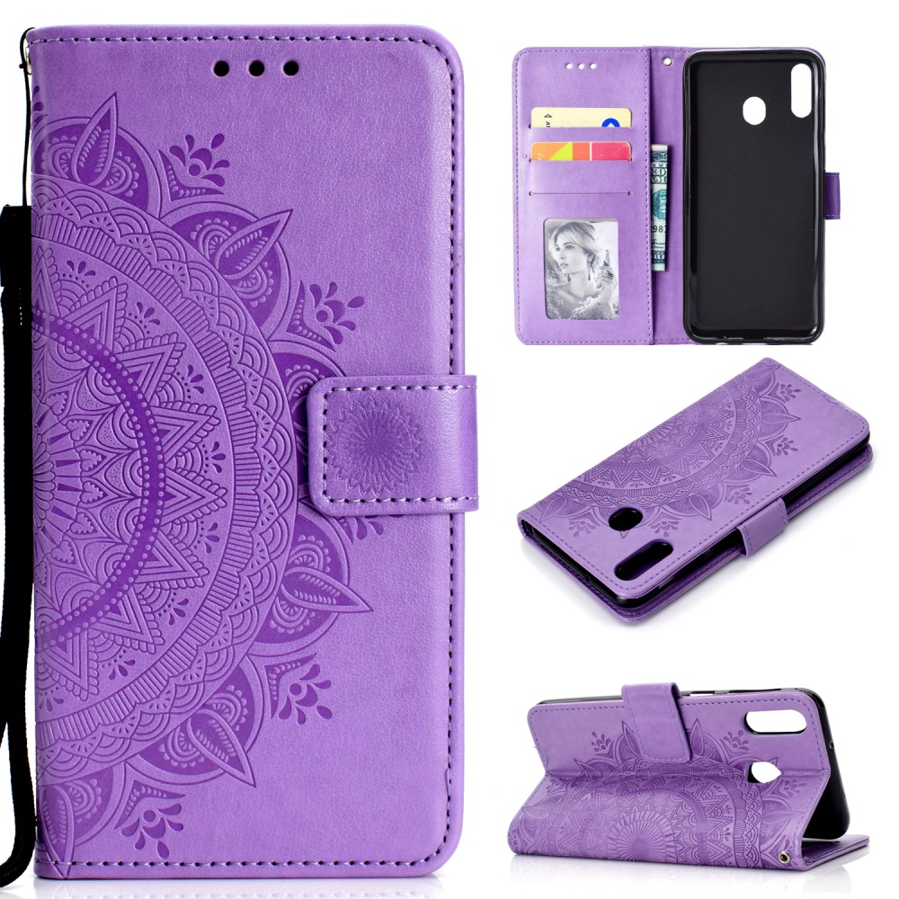  Huawei P40 Lite E - Mandala Plånboksfodral - Lila