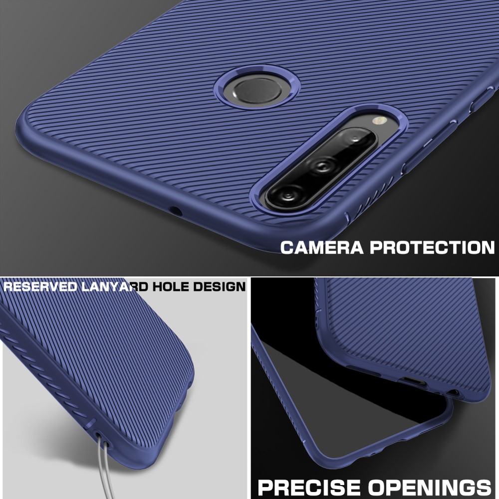  Huawei P40 Lite E - Jazz Twill Skal - Blå