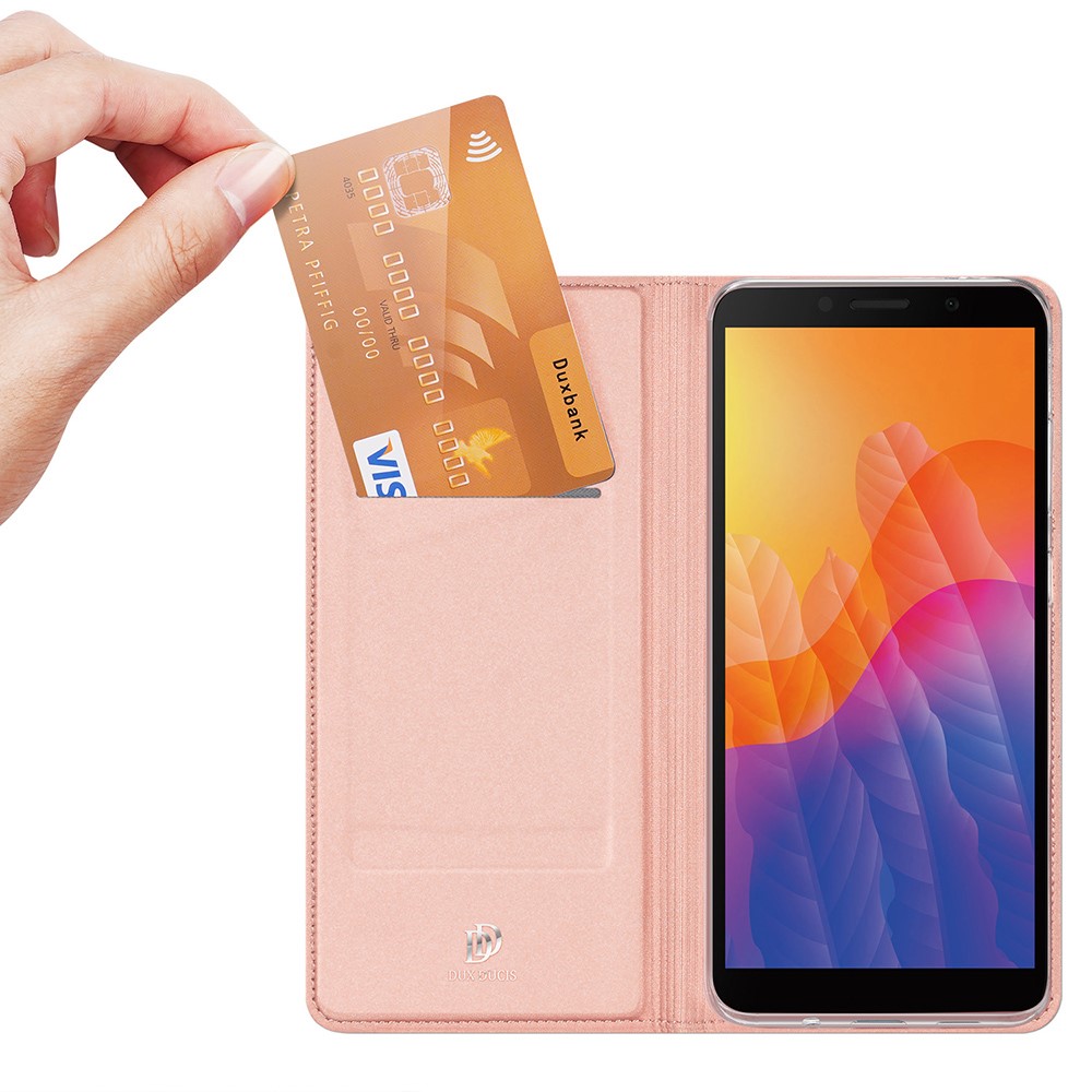DUX DUCIS Huawei Y5p - DUX DUCIS Skin Pro Plånboksfodral - Roséguld