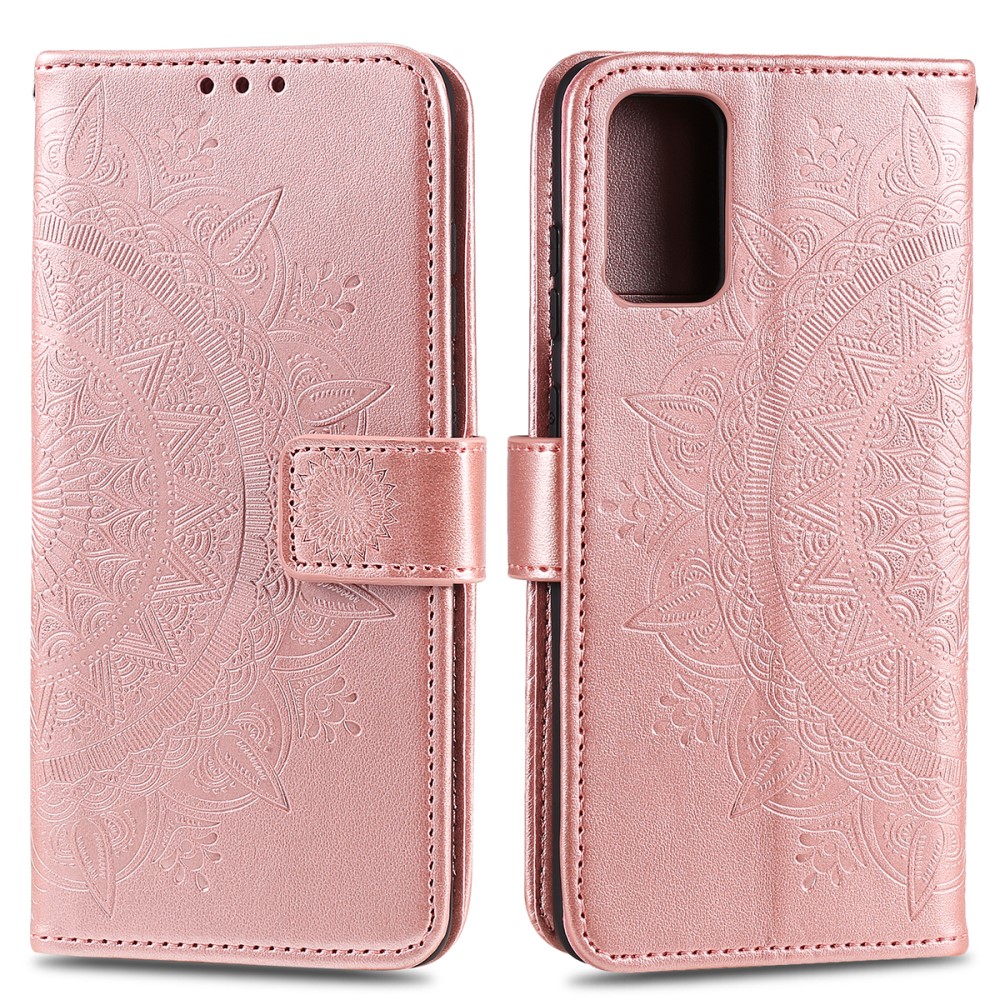  Huawei Y5p - Mandala Plånboksfodral - Roséguld