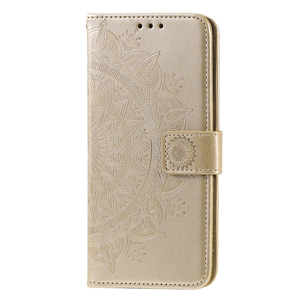  Huawei Y5p - Mandala Plånboksfodral - Guld
