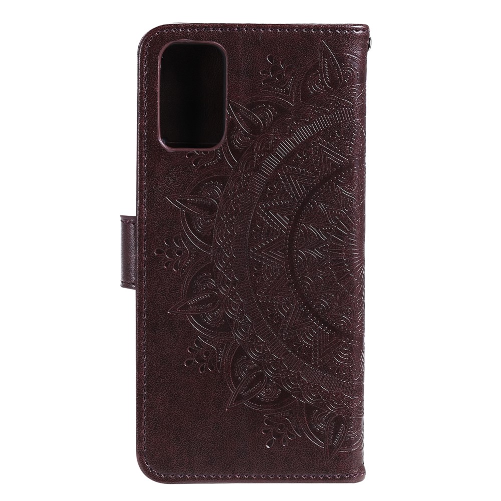  Huawei Y5p - Mandala Plånboksfodral - Mörk Brun