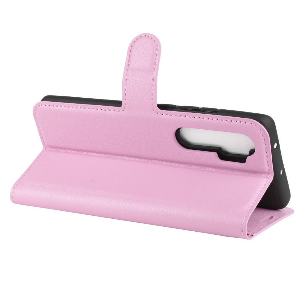  Xiaomi Mi Note 10 Lite - Litchi Plånboksfodral - Ljus Rosa