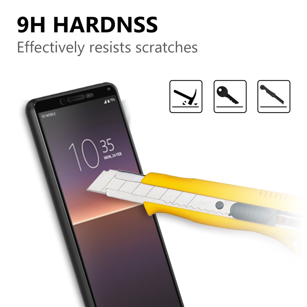  Sony Xperia 10 II - Heltäckande Skärmskydd